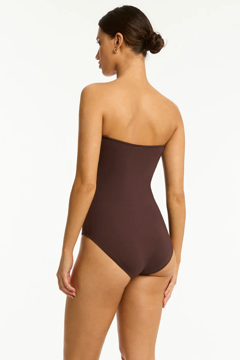 Essentials Edit Twist Bandeau One Piece - Image 4