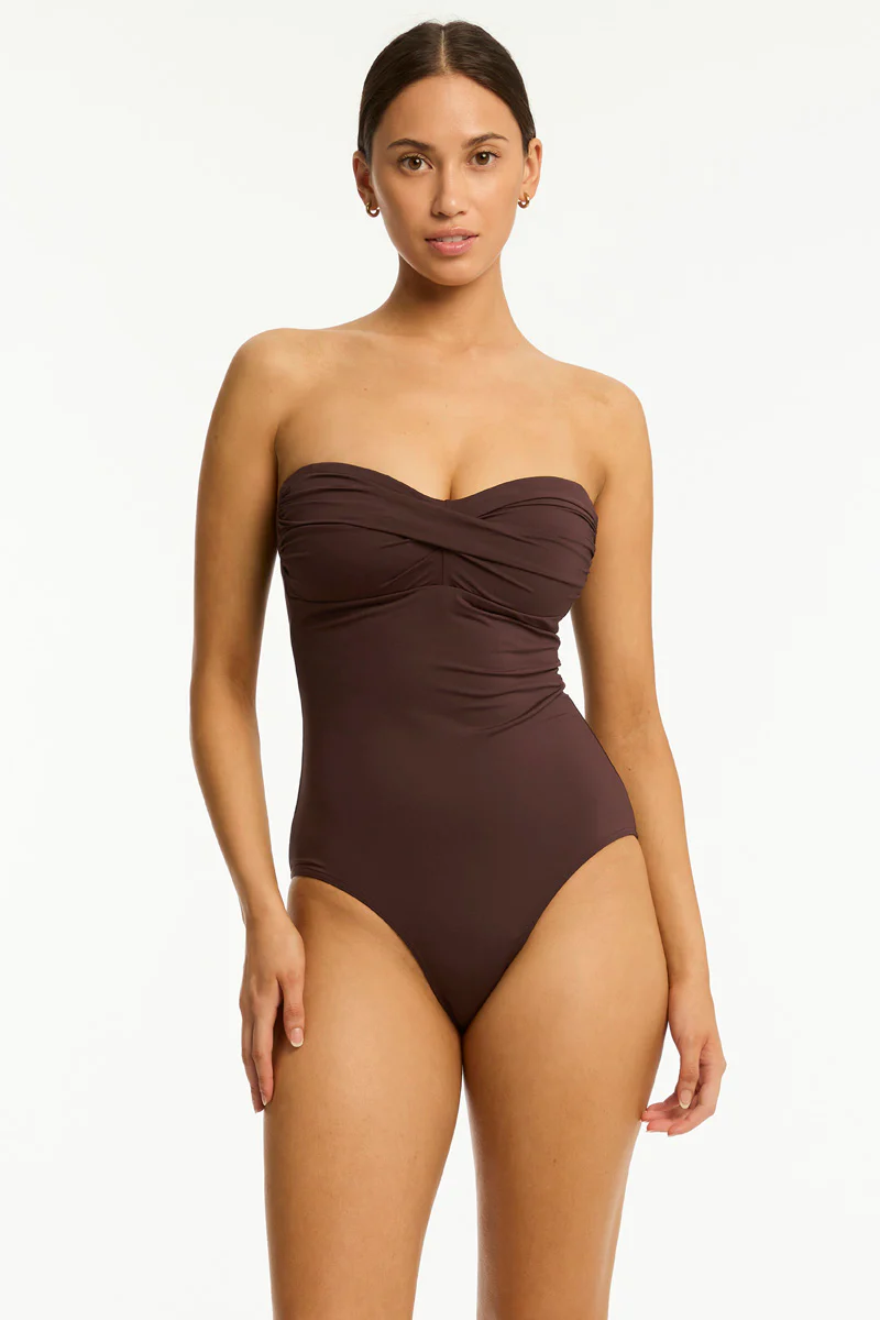 Essentials Edit Twist Bandeau One Piece - Image 5