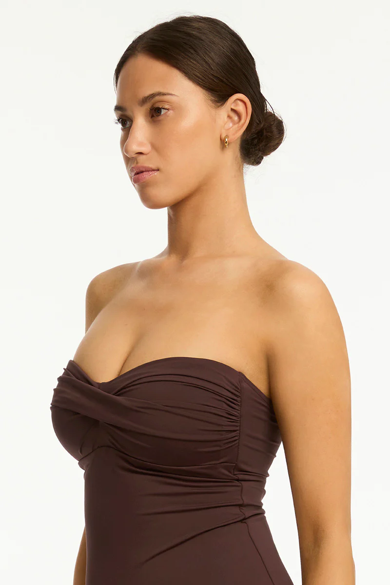Essentials Edit Twist Bandeau One Piece - Image 6