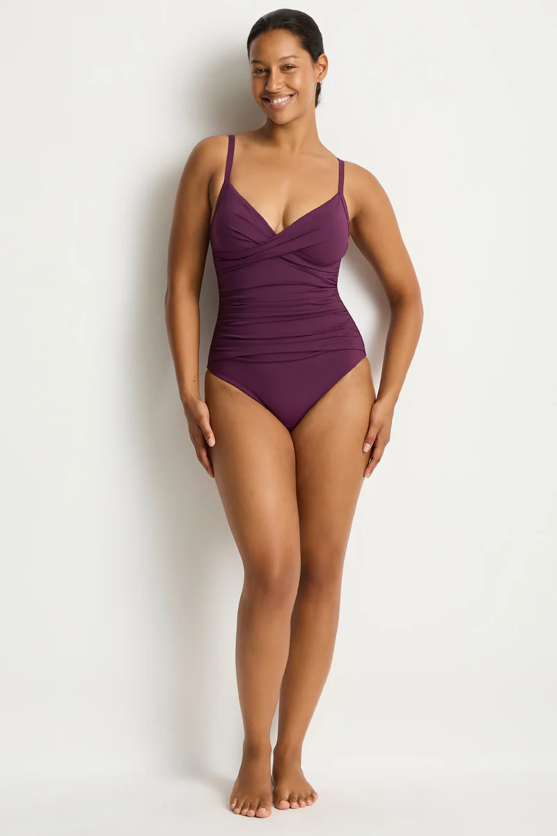 Essentials Edit Cross Front Scoop Back One Piece