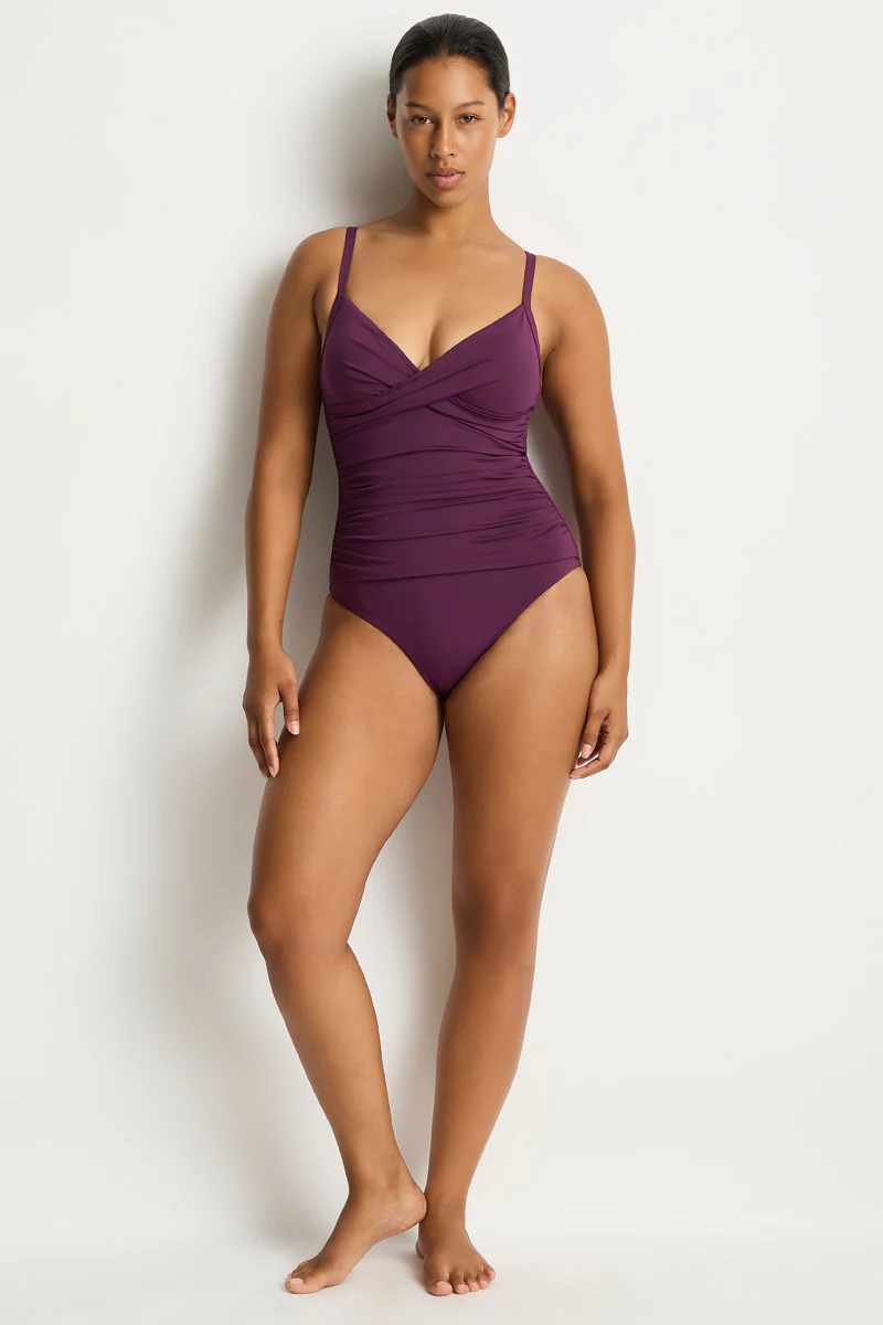 Essentials Edit Cross Front Scoop Back One Piece - Image 4