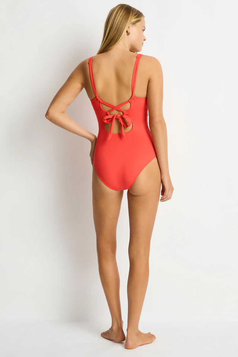 Essentials Edit Longline Tie Back One Piece - Image 3
