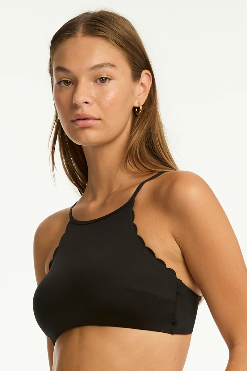 Scallop High Neck Top - Image 2