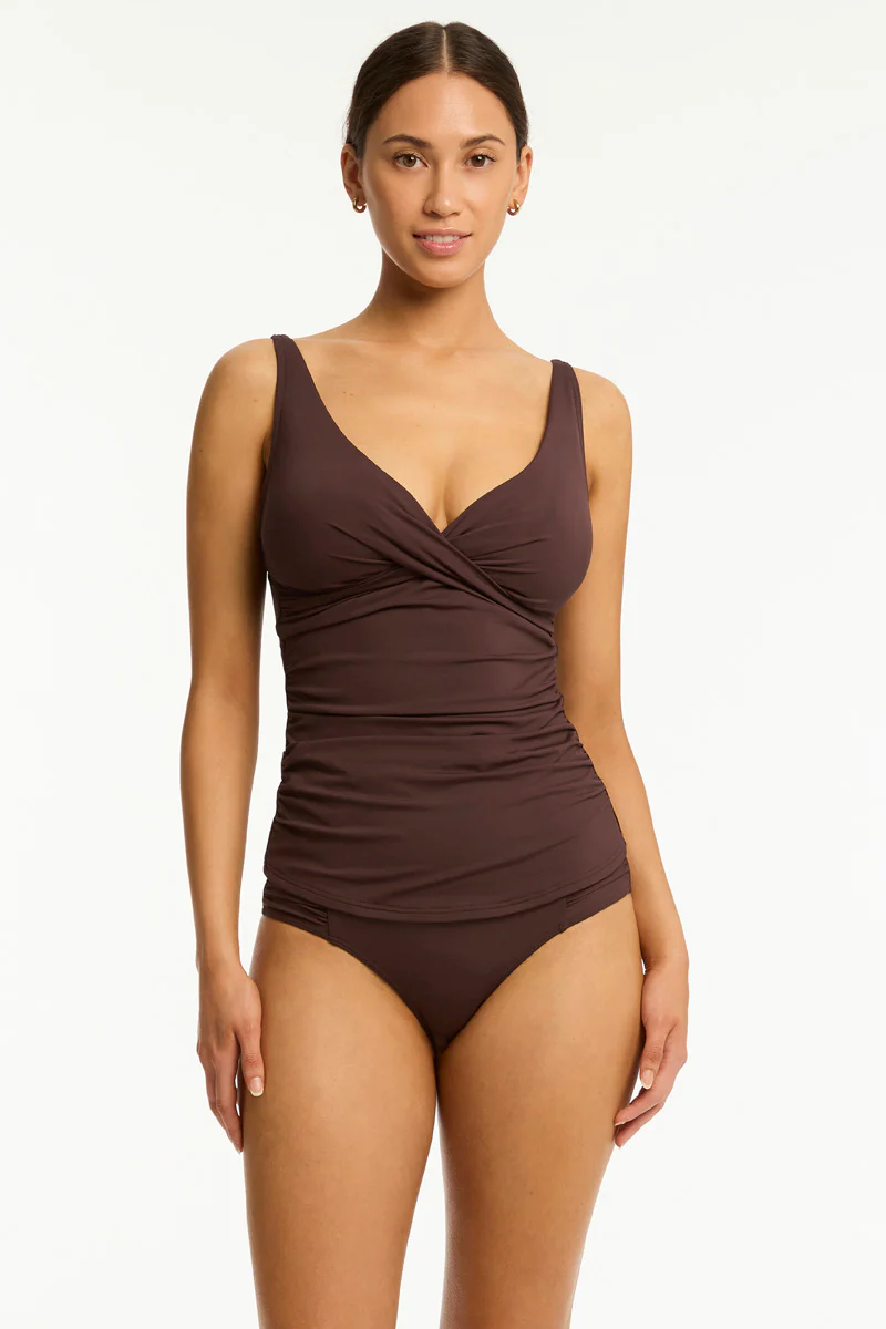 Essentials Edit Cross Front Tankini - Image 3