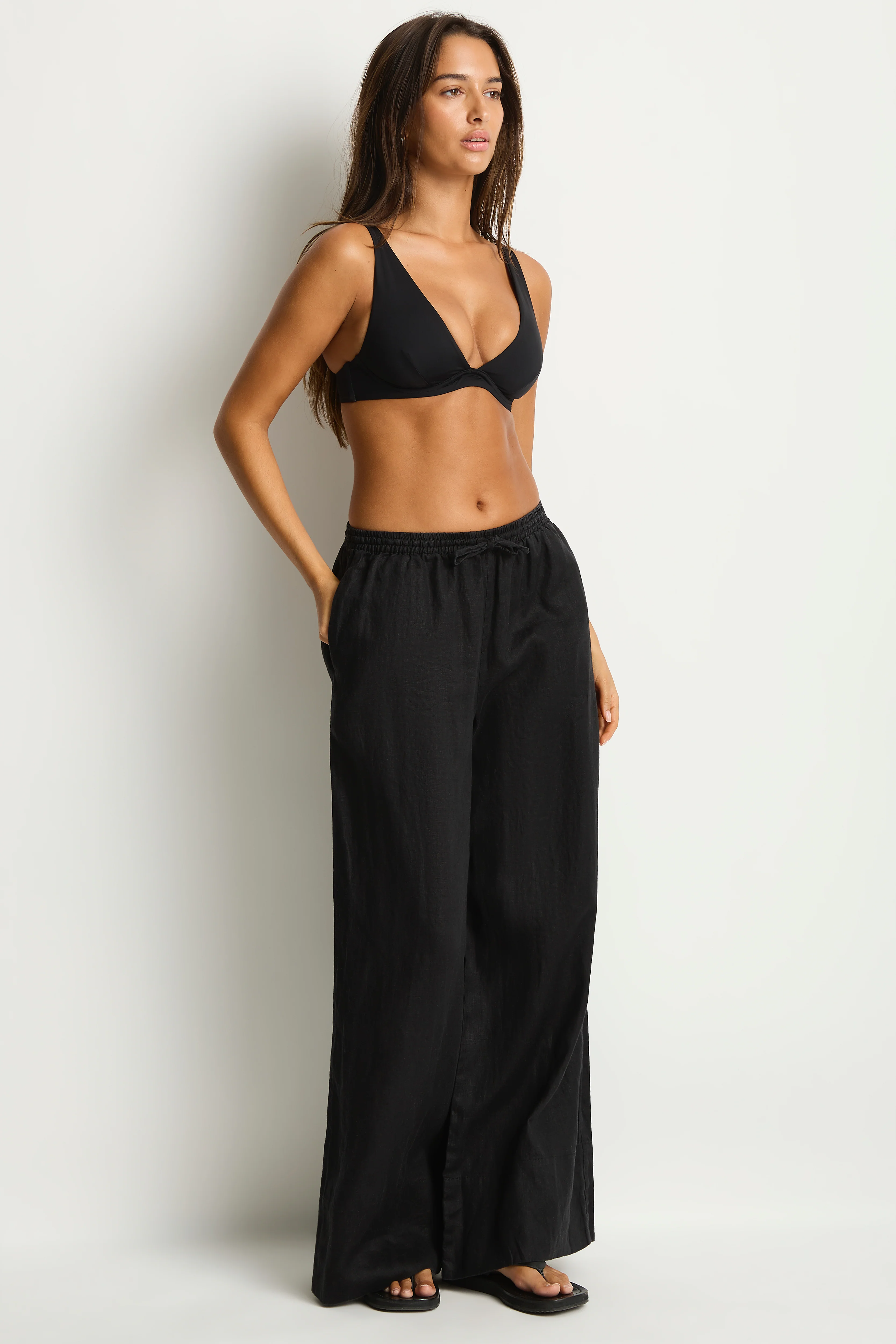 Shore Linen Palazzo Pant - Image 2