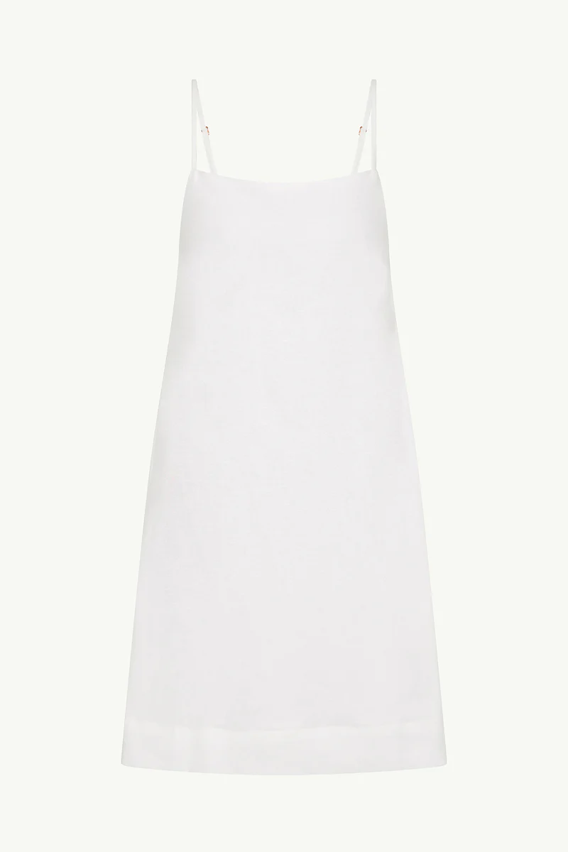 Tidal Linen Shift Short Dress - Image 4