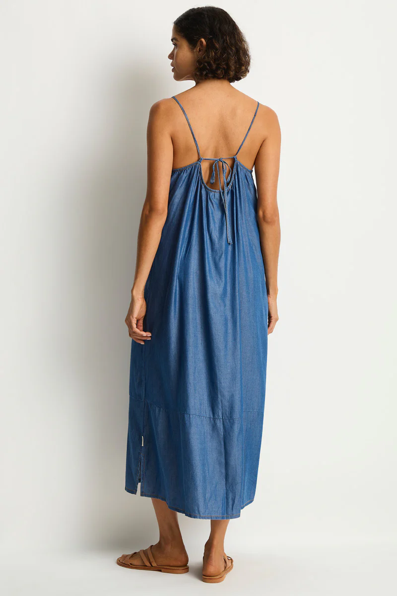 Denim Surf Tie Back Sundress - Image 2