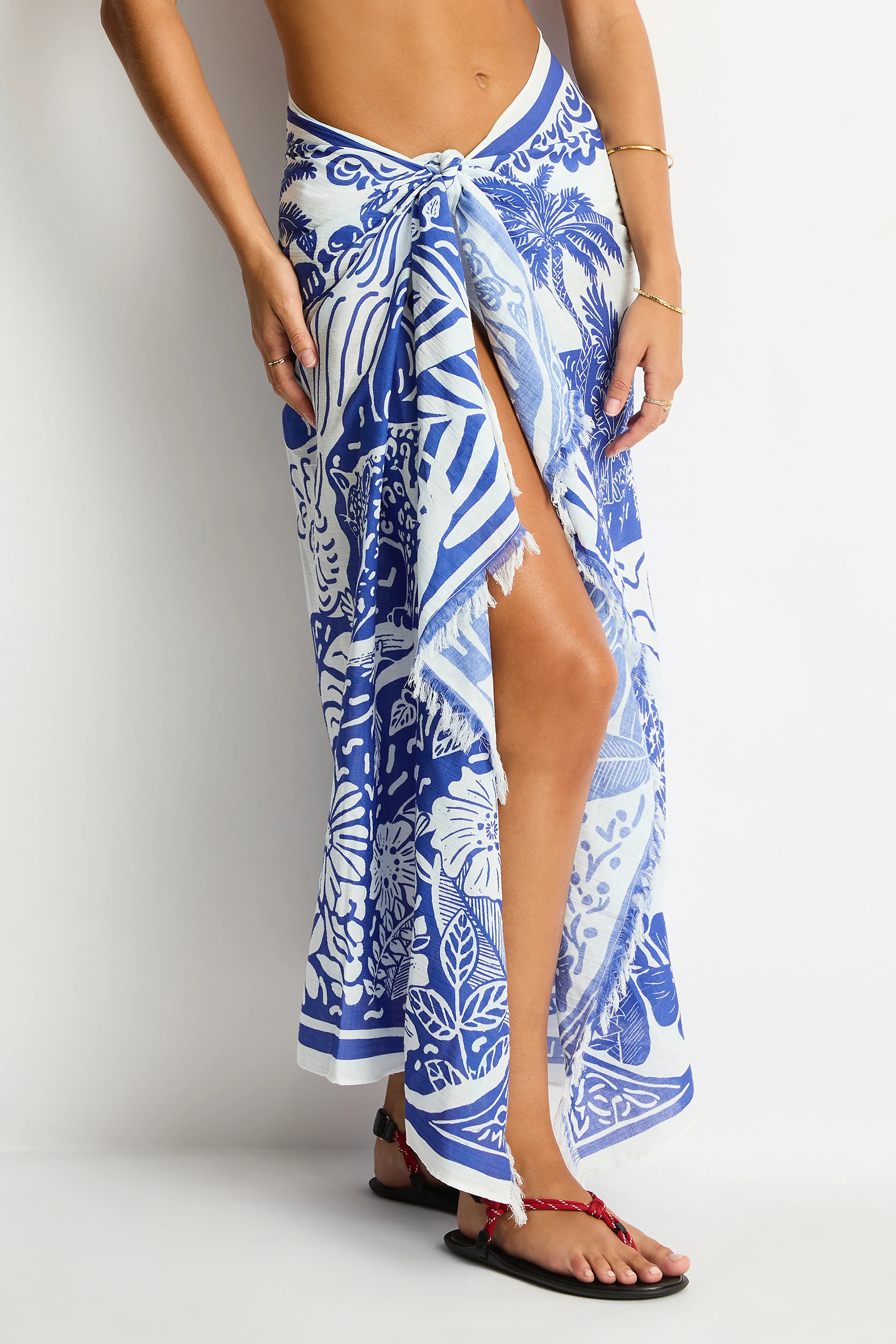 Jungle Lino Long Sarong - Image 5