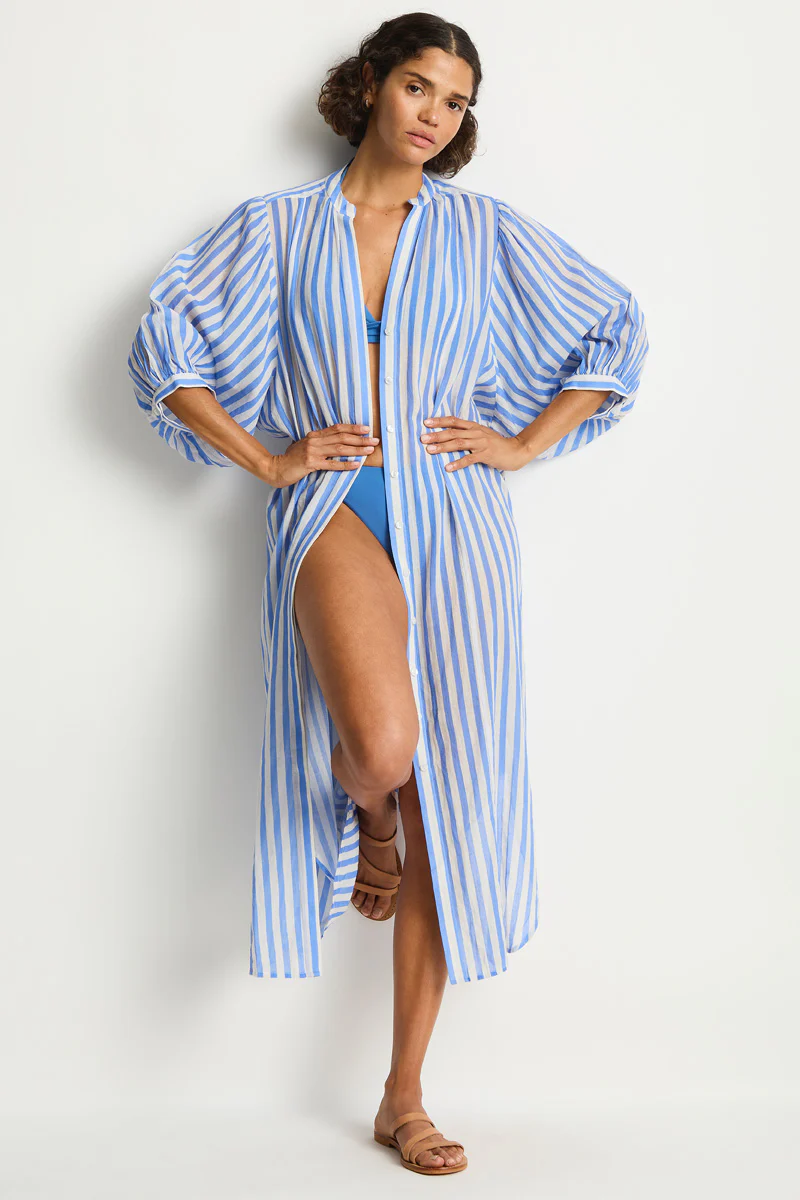 Vacay Boho Long Shirt Dress - Image 2
