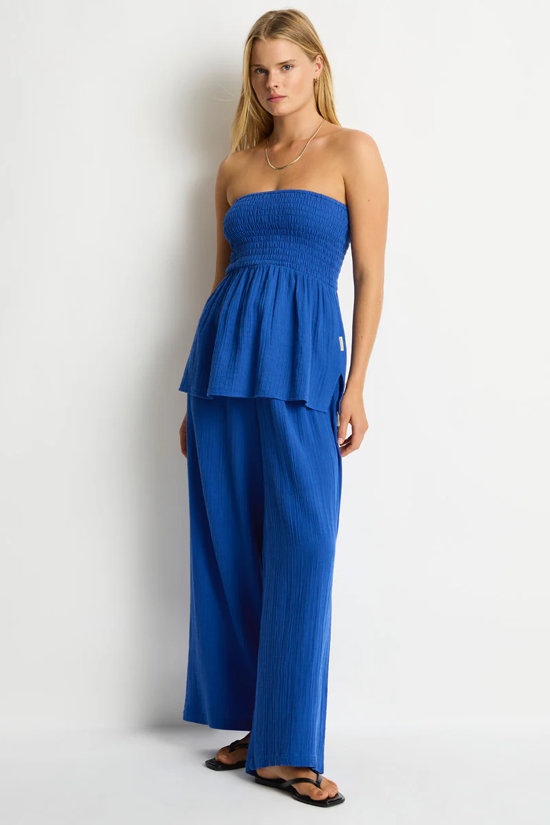 Shirred Bandeau Top